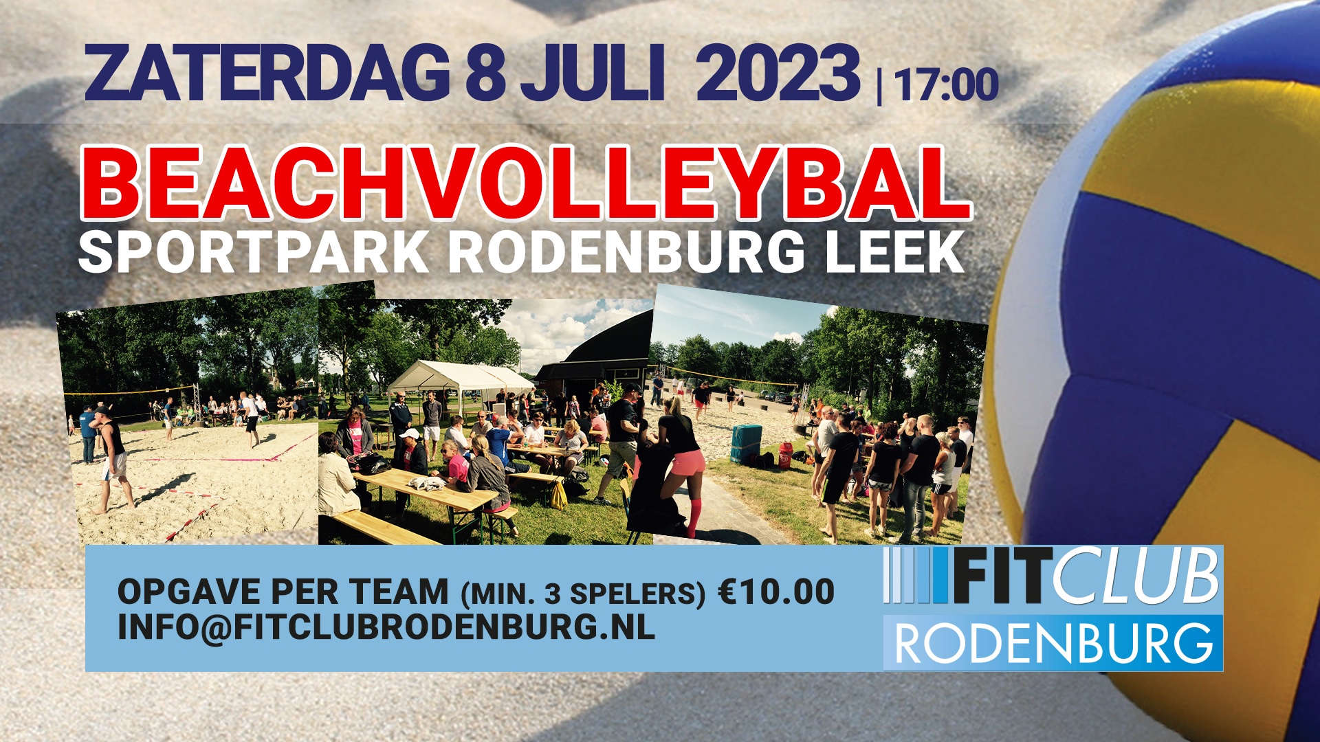 Beachvolleybal toernooi Leek